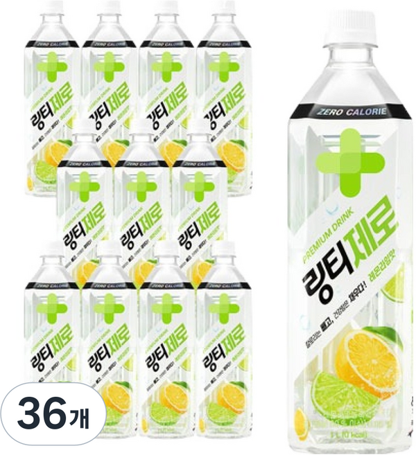 링티 링티제로 레몬라임맛, 1L, 36개
