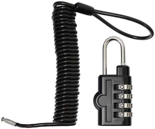 TRENY 台灣製4位數密碼鎖 + 鋼繩 CH858, 1個