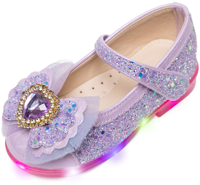 라스텔라 여아용 메리제인 LED 멜팅하트 공주구두