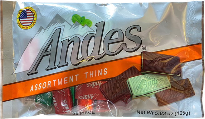 Andes 安迪士 綜合可可薄片 35片, 165g, 1包