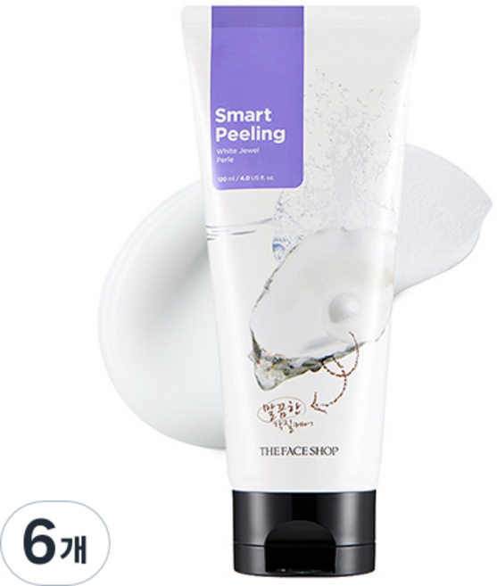 더페이스샵 스마트 화이트 쥬얼 필링 젤, 120ml, 6개