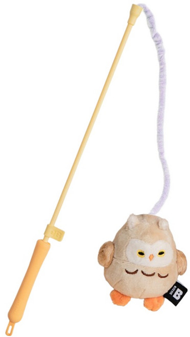 바잇미 고양이 캐치미 터그 낚시대 장난감 FREE, 부엉이, 1개