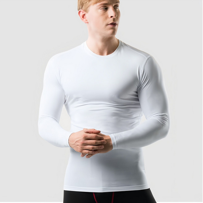 아르메데스 남성용 무지테크핏 언더레이어 긴팔 AR-52