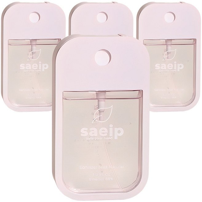 saeip 세니타이저 미스트 손소독제 네츄럴 무향, 40ml, 4개