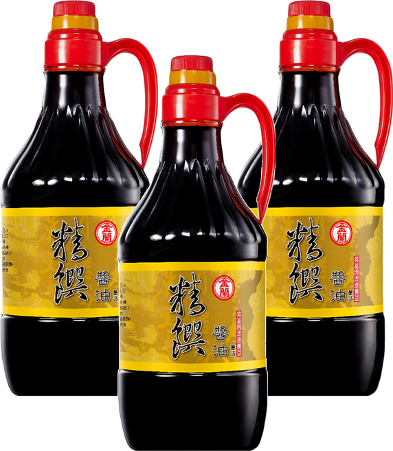 KIMLAN 金蘭 精饌醬油, 1.5L, 3瓶