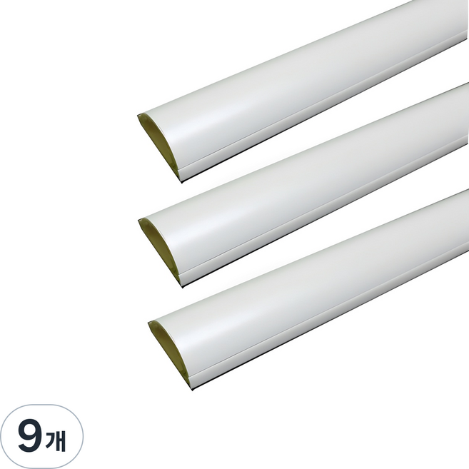 高強度電線線槽 3號, 白色, 9個