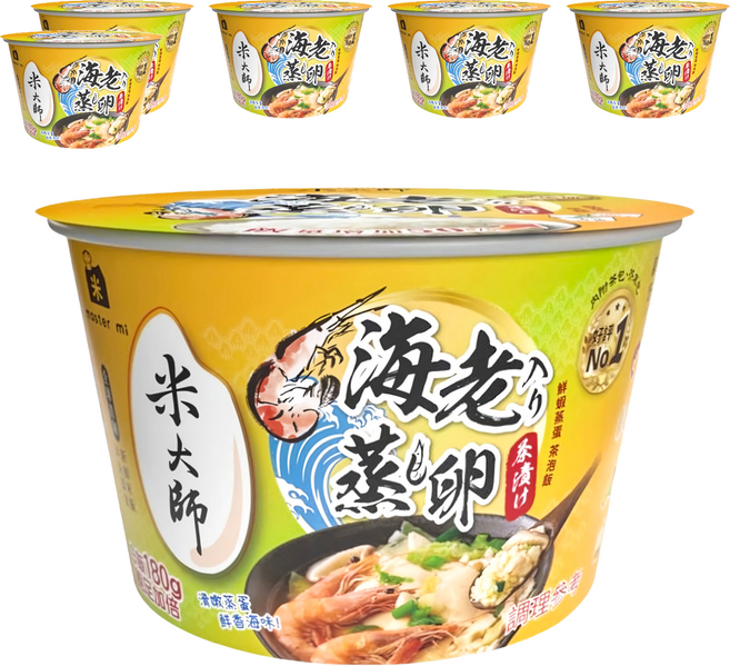 master mi 米大師 湯泡飯 鮮蝦蒸蛋泡飯, 235g, 6入