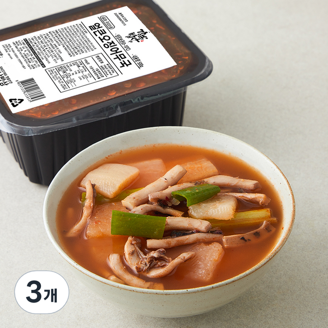 강남밥상 얼큰 오징어 무국, 500g, 3개