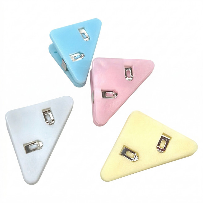 KOKUYO 國譽 Pastel Cookie三角夾, 52 x 29 x 19mm, 4個, 1組