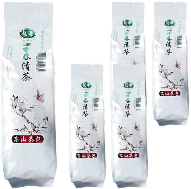 龍源茶品 鑫龍源 茶農職人經典台灣 四季春茶包, 2g, 30包, 5袋
