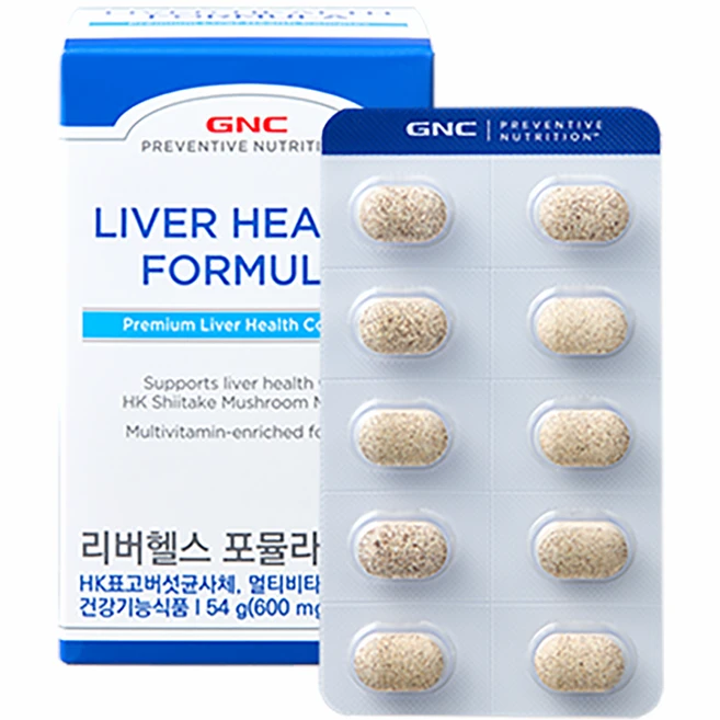GNC 리버헬스 포뮬라 54g, 90정, 1개 - 쿠팡