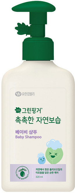 그린핑거 촉촉한 자연보습 베이비 샴푸, 320ml, 1개