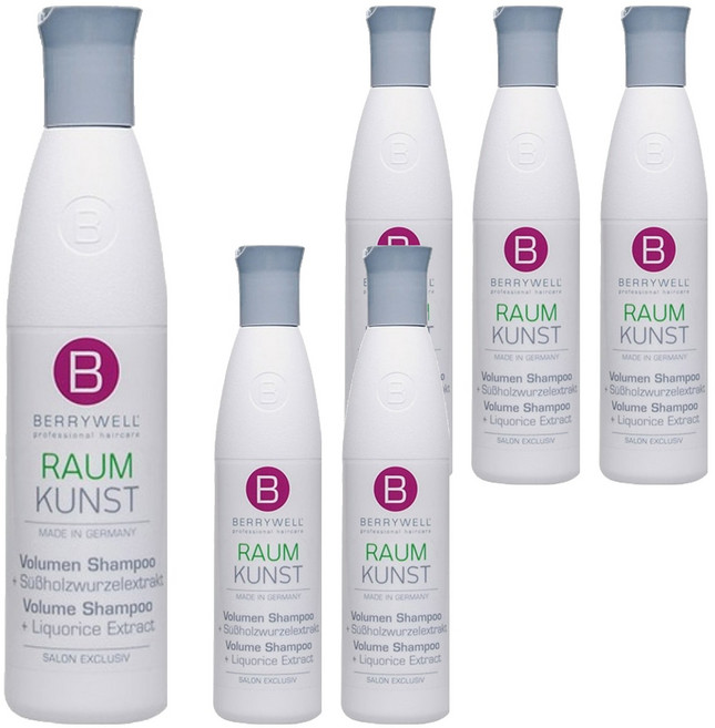 BERRYWELL 볼륨 헤어 샴푸, 6개, 250ml