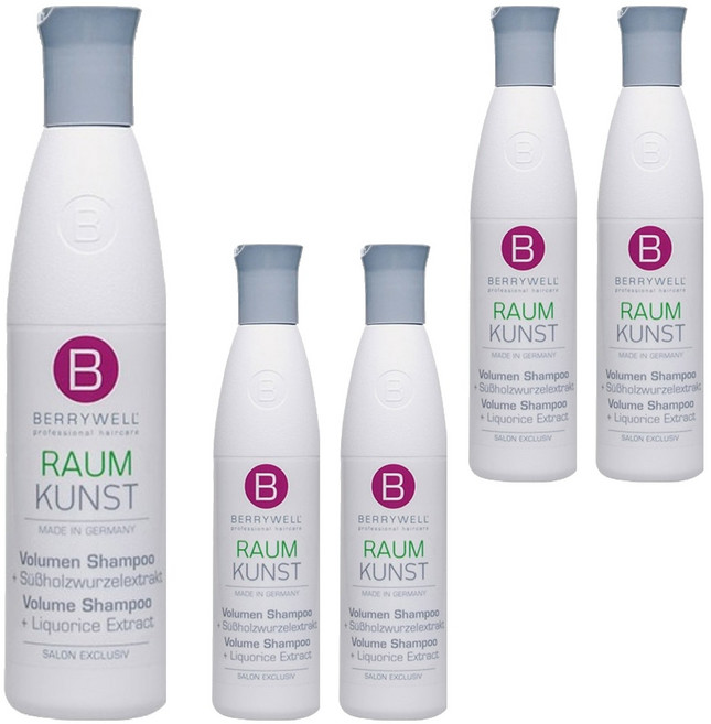 BERRYWELL 볼륨 헤어 샴푸, 5개, 250ml