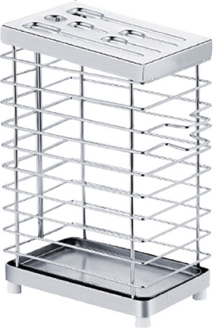 小麥購物 不鏽鋼刀具架 6刀架款 L301, 1個, 銀色