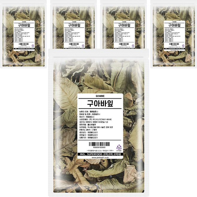 SUPERFOOD 韓國產芭樂葉茶, 60g, 1入, 5個