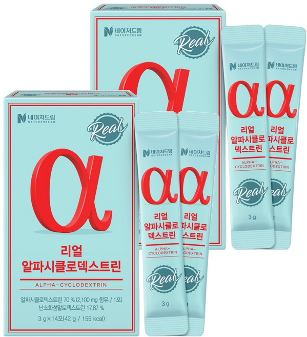 네이처드림 리얼 알파시클로덱스트린 14p, 42g, 2개