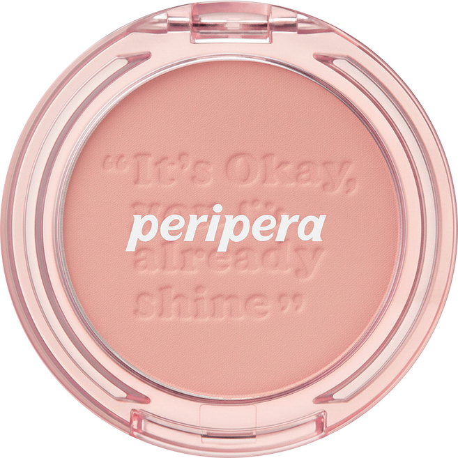peripera 台灣公司貨 刻字微笑腮紅 4.2g, 01 微笑粉紅, 1個