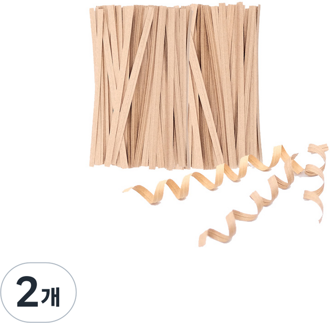 킴스팜팜 서연유통 크라프트 무지종이 철심 빵끈 10cm 1000개입, 2개