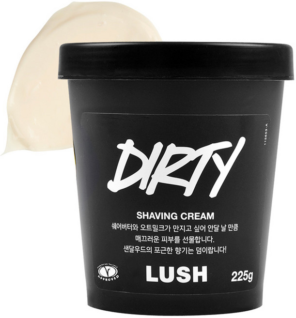 러쉬 더티 쉐이빙 크림, 225g, 1개
