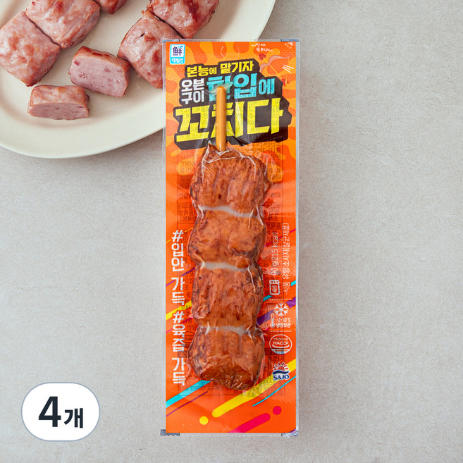 대림선 한입에 꼬치다, 90g, 4개