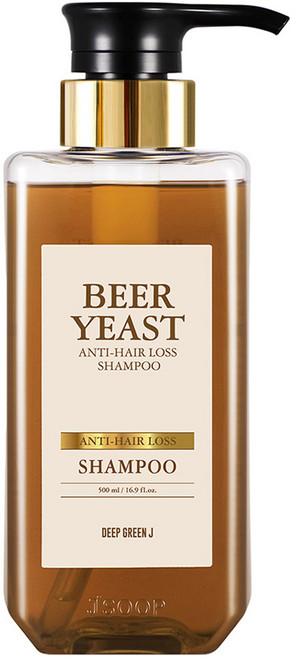 딥그린제이 맥주효모 탈모증상완화 샴푸, 500ml, 1개
