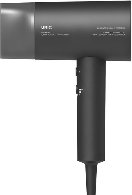 유닉스 헤어드라이기 1800W, UN-B3096, 블랙