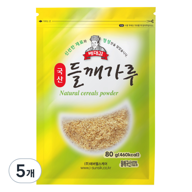 배대감 국산 들깨가루, 80g, 5개