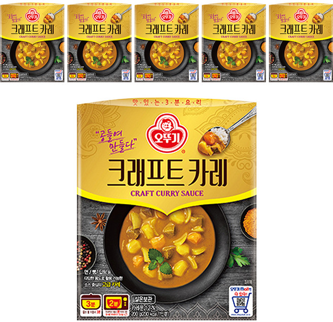 오뚜기 크래프트 카레, 6개, 200g