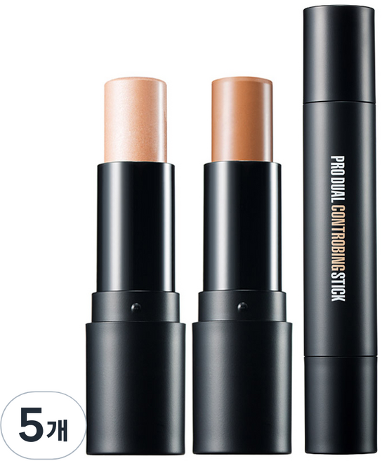 클리오 프로 듀얼 컨트로빙 스틱, 02 내추럴, 5개