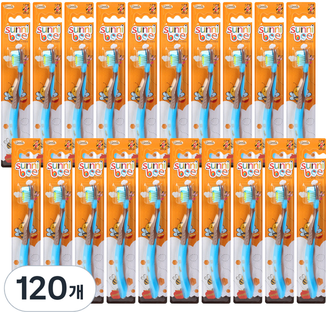 지앤마 써니비 키즈 칫솔 2단계, 남아용, 120개, 1개입