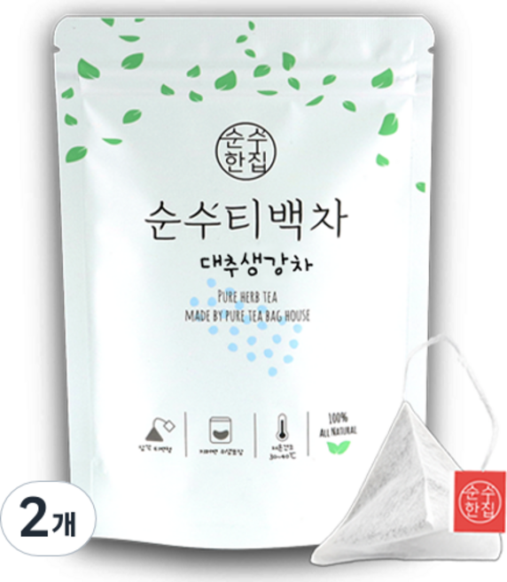순수한집 대추생강차 티백, 1.2g, 10개입, 2개