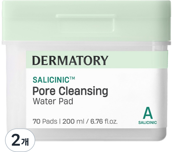 DERMATORY 水楊酸毛孔潔淨卸妝棉, 70枚入, 2個