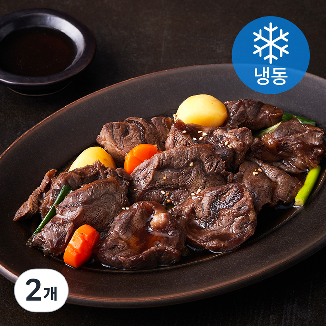 다맛나고 미국산 양념 아롱사태 찜 수육용(냉동), 500g, 2개