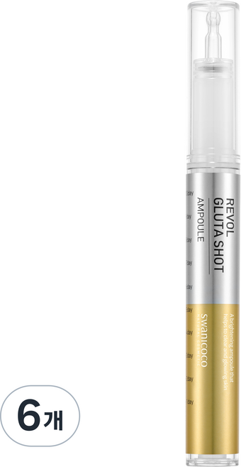 스와니코코 리볼 글루타 샷 앰플, 6개, 10ml