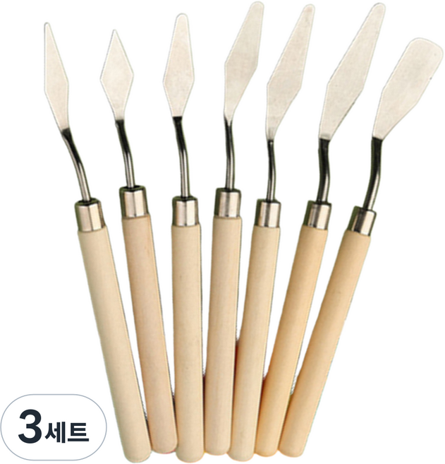Modian 原木美術用油畫刀7件組, 3套