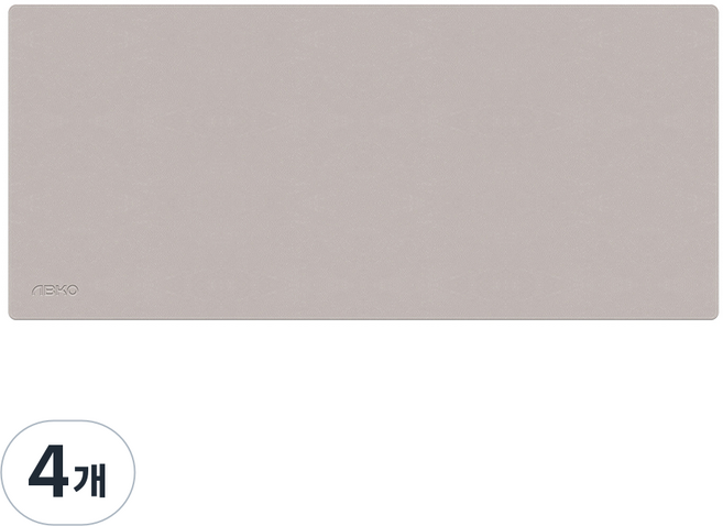 앱코 파스텔 데스크 마우스 롱 패드, 베이지, 4개