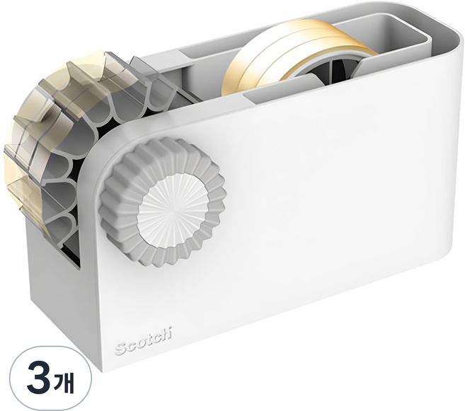 스카치 테이프 디스펜서, 화이트, 3개