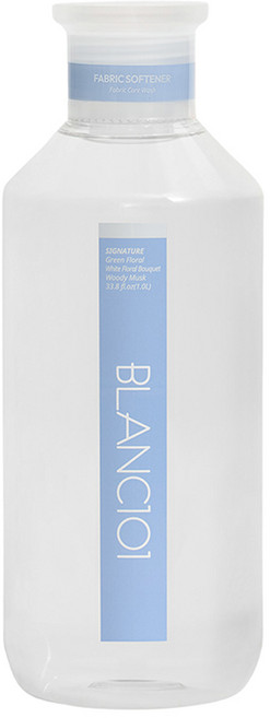 블랑101 투명 섬유유연제 시그니처 화이트 우디 머스크향 본품, 1L, 1개