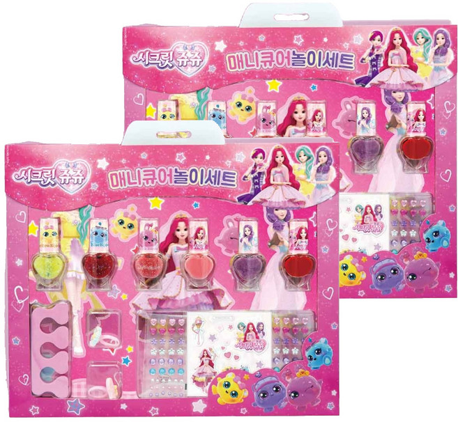 Little Bling Secret Jouju星星女神迷你指甲油遊戲組, 6種美甲+9種, 2組