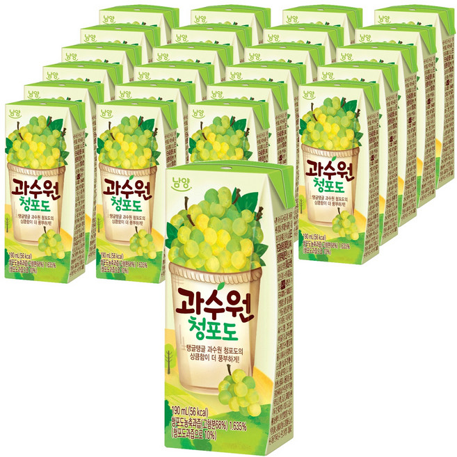 남양과수원 청포도, 190ml, 24개