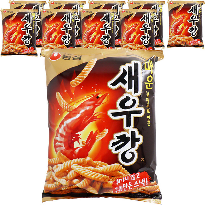농심 매운새우깡, 400g, 10개