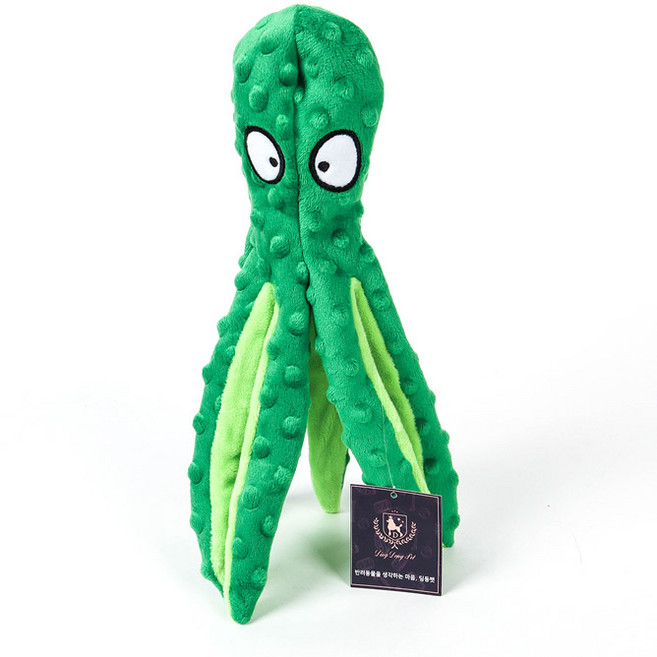 딩동펫 대발이 반려동물 봉제장난감, 그린, 1개