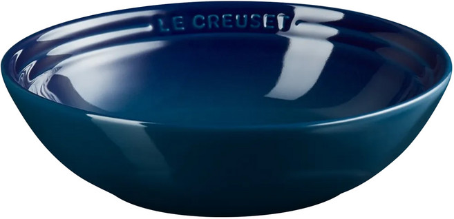 LE CREUSET 瓷器早餐榖片碗 18cm 極光午夜藍 沙拉碗 1個