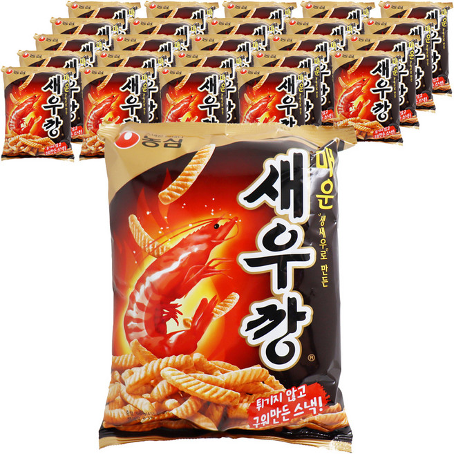 새우깡 매운새우깡, 90g, 25개