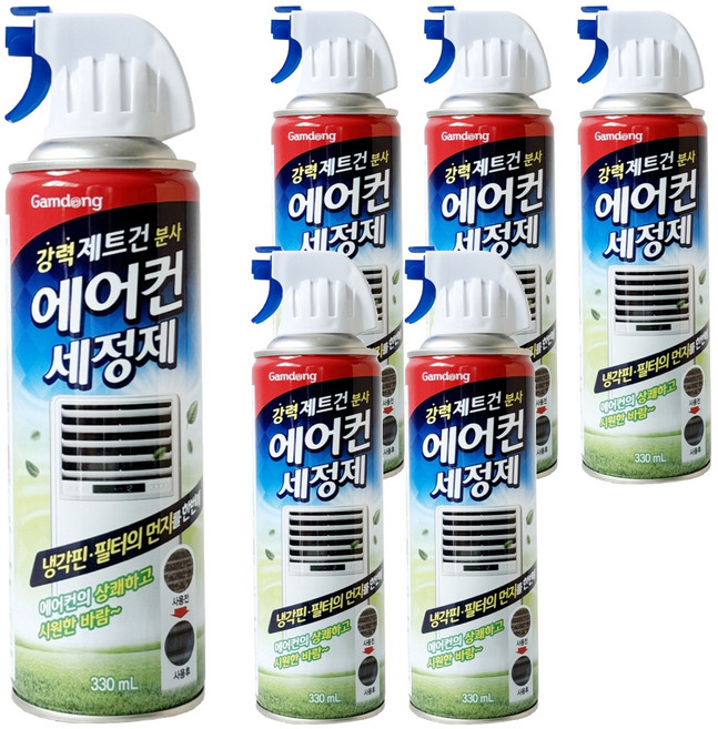 gamdong 에어컨 세정제, 330ml, 6개