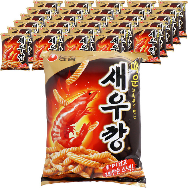 새우깡 매운새우깡, 90g, 30개