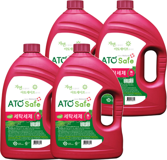 아토세이프 액상세제 본품, 3.1L, 4개