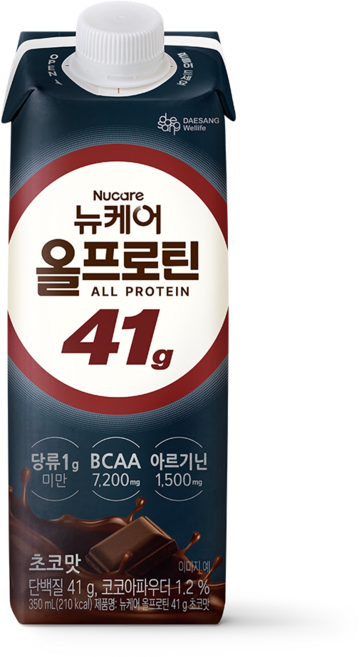 뉴케어 정품 올프로틴 41g 초코맛, 350ml, 1개