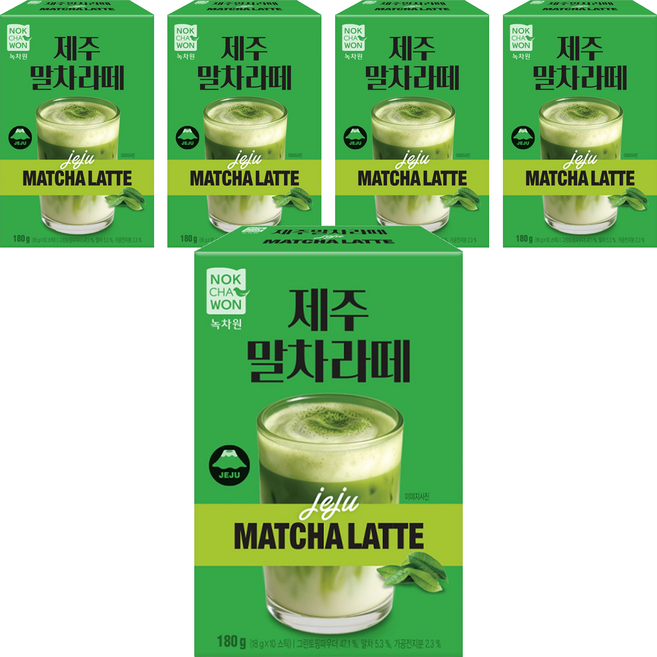녹차원 제주말차 라떼분말, 18g, 10개입, 5개